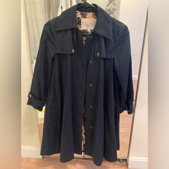 Rachel Roy navy blue, babydoll cape style Coat , excellent condition! - Picture 3 of 8